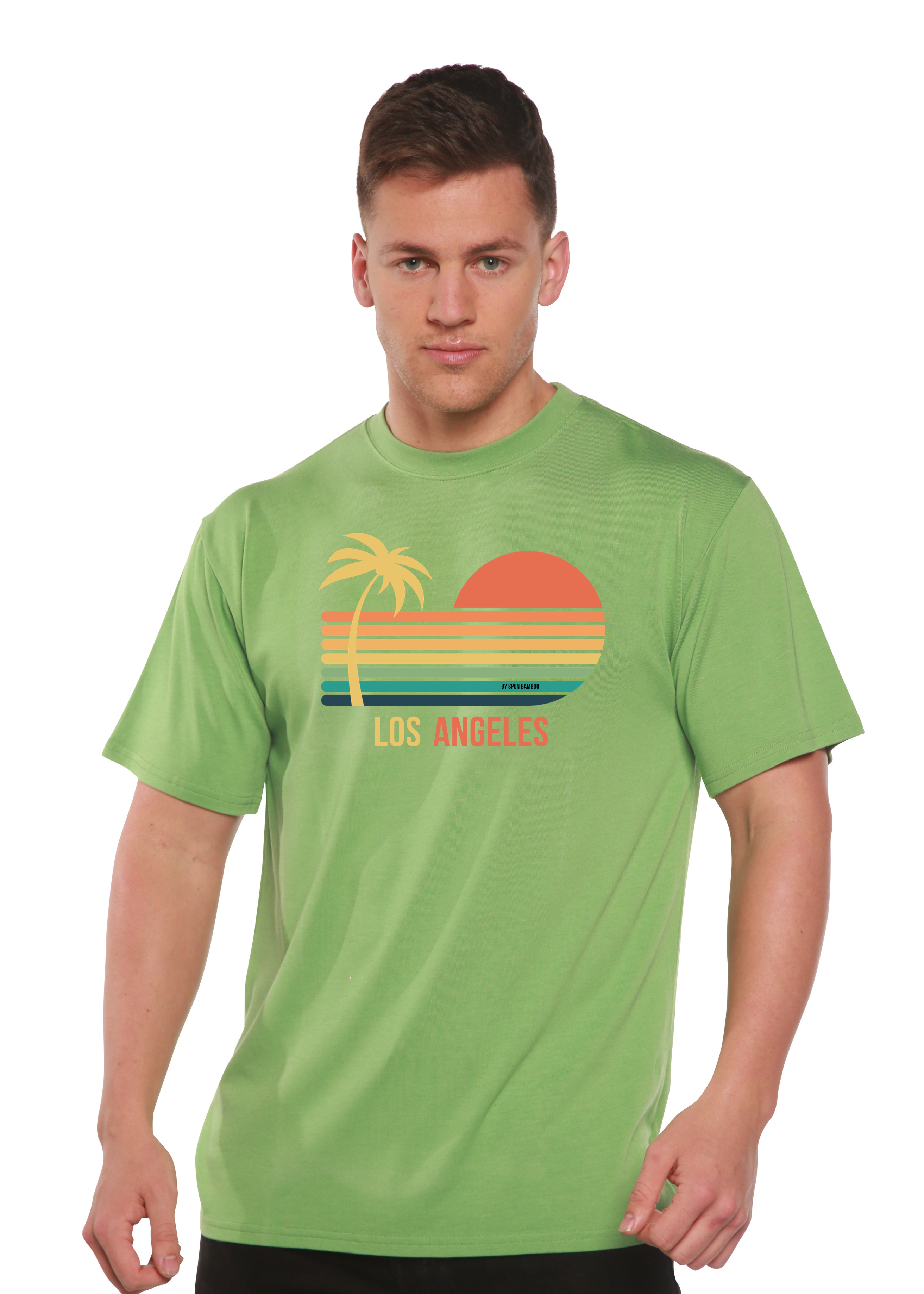 Los Angeles Unisex Bamboo Viscose/Organic Cotton Short Sleeve Graphic T-Shirt